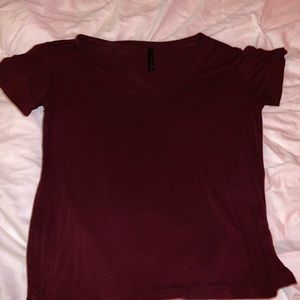 Maroon V Neck